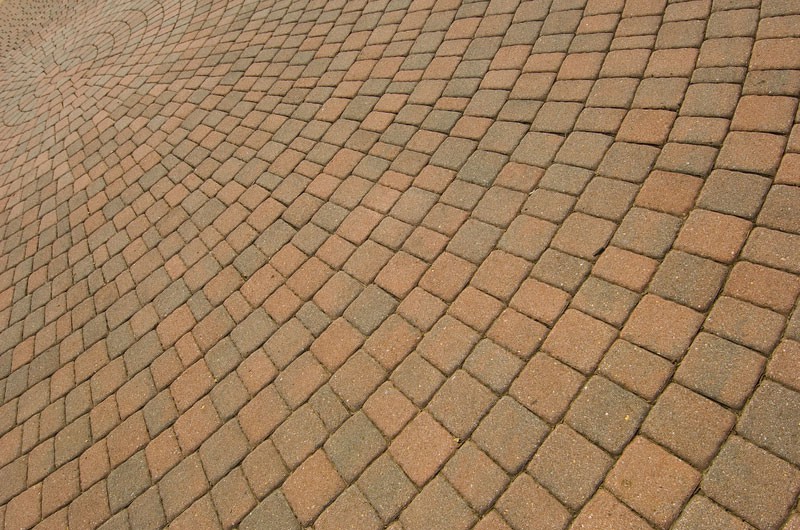Brick Pavers in Circular Pattern